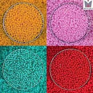 Embroiderymaterial Red 11/0 Seed Beads for Embroidery, Craft